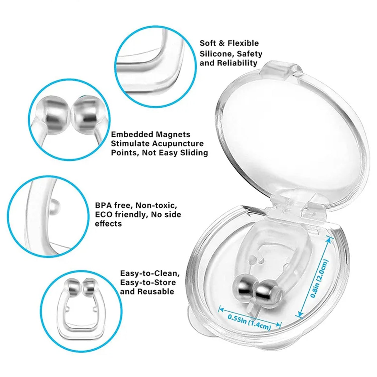 0337 Anti Snore device for men and woman Silicone Magnetic Nose Clip For heavy Snoring sleeper, Snore Stopper, Anti Snoring Device (1 Pc) 0337 Anti Snore device for men and woman Silicone Magnetic Nose Clip For heavy Snoring sleeper, Snore Stopper, Anti Snoring Device (1 Pc)